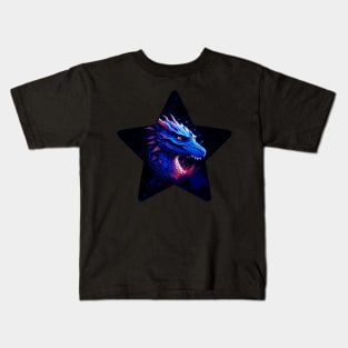 Fantastic digital art of a blue Dragon Kids T-Shirt